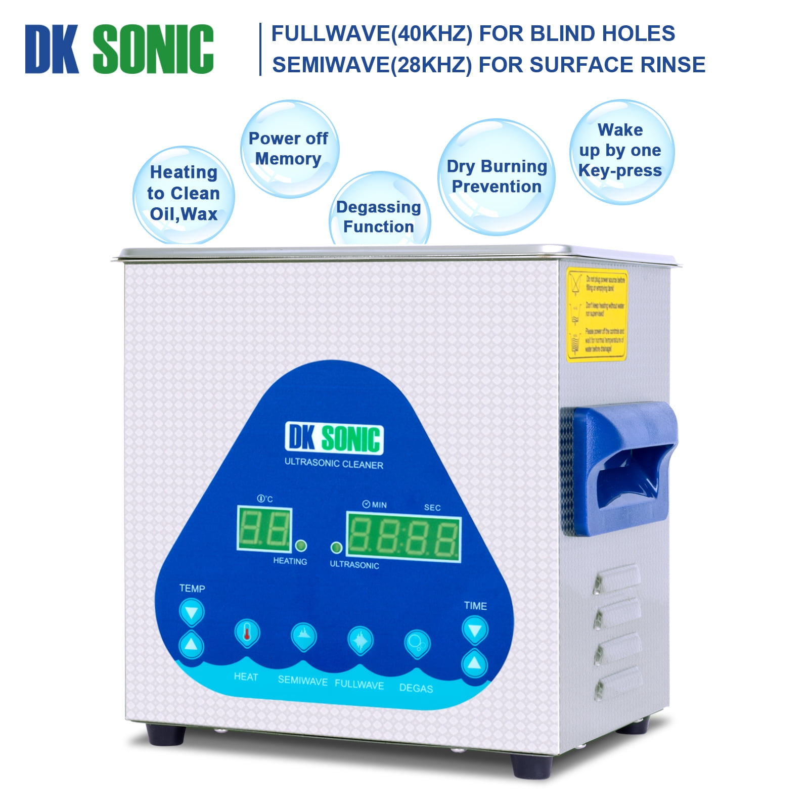 DK Sonic Ultrasonic Cleaner With Dial Control (3 Litre
