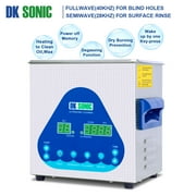 DK SONIC Ultrasonic Cleaner with Digital Timer and Basket for Denture, Coins, Small Metal Parts, Record, Circuit Board, Daily Necessaries, Lab Tools,etc (2L, 110V)