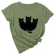 thumbnail image 2 of Tops Para Mujer Elegantes Blusas Casuales Camisas de Moda Sueltas Cuello Redondo Animal Lindo Estampado Camiseta de Manga Corta Odeerbi ODB167058, 2 of 7