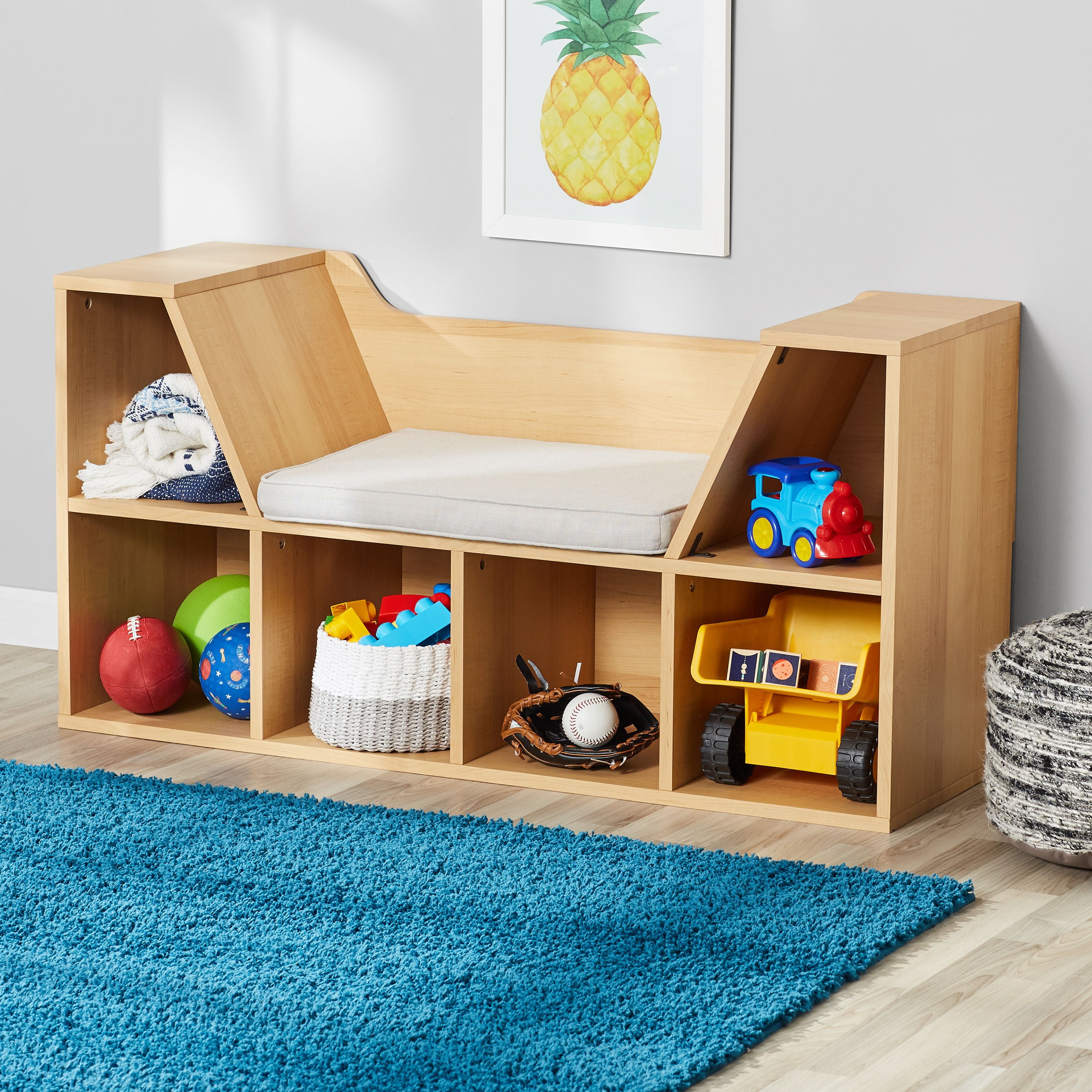Your Zone Kids Reading Nook And Storage Book Case Multiple