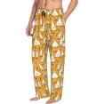 thumbnail image 6 of Logiee Funny goose family Print Pajama Pants for Men,Men’s Pajama Bottoms,Mens PJ Pants with Pockets & Button Fly-Small, 6 of 6