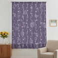 thumbnail image 2 of Vintage Lines Sheer Curtains 96 Inches Long, White Lines Abstarct Minimalist Art Purple Light Filering Curtains, Privacy Drapes Simi Floor to Veiling Curtain for Living Room Large Window Treatment, 2 of 8