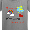 thumbnail image 4 of Inktastic Someone in Wisconsin Loves Me Youth T-Shirt, 4 of 5