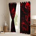 thumbnail image 3 of Castle Fairy Boys Girls Floral Red Rose Black Out Curtains,Romantic Valentine's Day Curtains Pack of 2 (42x63 Each),Exotic Style Bedroom Curtains,Luxury Bedroom Decor, 3 of 6