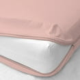 thumbnail image 2 of Zipper Fitted Sheet - Extra Deep Pocket 18" Inch - 100% Egyptian Cotton Fitted Sheets - Secure Fit 400 TC Sheets - Easy to Change Mattress Cover & Bottom Sheet - Cal-King Size, Pink Solid., 2 of 4