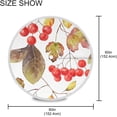 thumbnail image 3 of Coolnut 60" Cherry Leaves Outdoor Round Tablecloth, Waterproof Stain-Resistant Non-Slip Circular Tablecloth with Umbrella Hole and Zipper for Tabletop Backyard Party BBQ Decor, 3 of 7