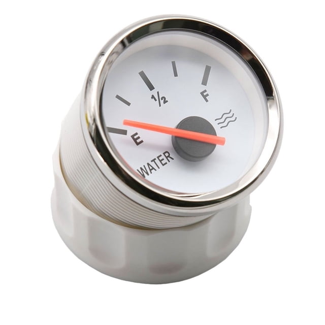 52mm Voltmeter For Boat Marine Car Voltage VOLT 0-190ohm Fuel Water Level Meter Pointer Level Gauge Oil Tank Level Indicator ,Suits Most Tanks