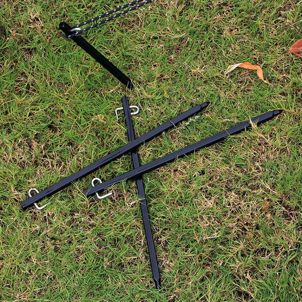 Yihuala Aluminum Alloy Camp Tent Stakes Heavy Duty Tarps Peg Camping Stakes Tent Peg Ground Peg for Outdoor Camping Canopy Tarps