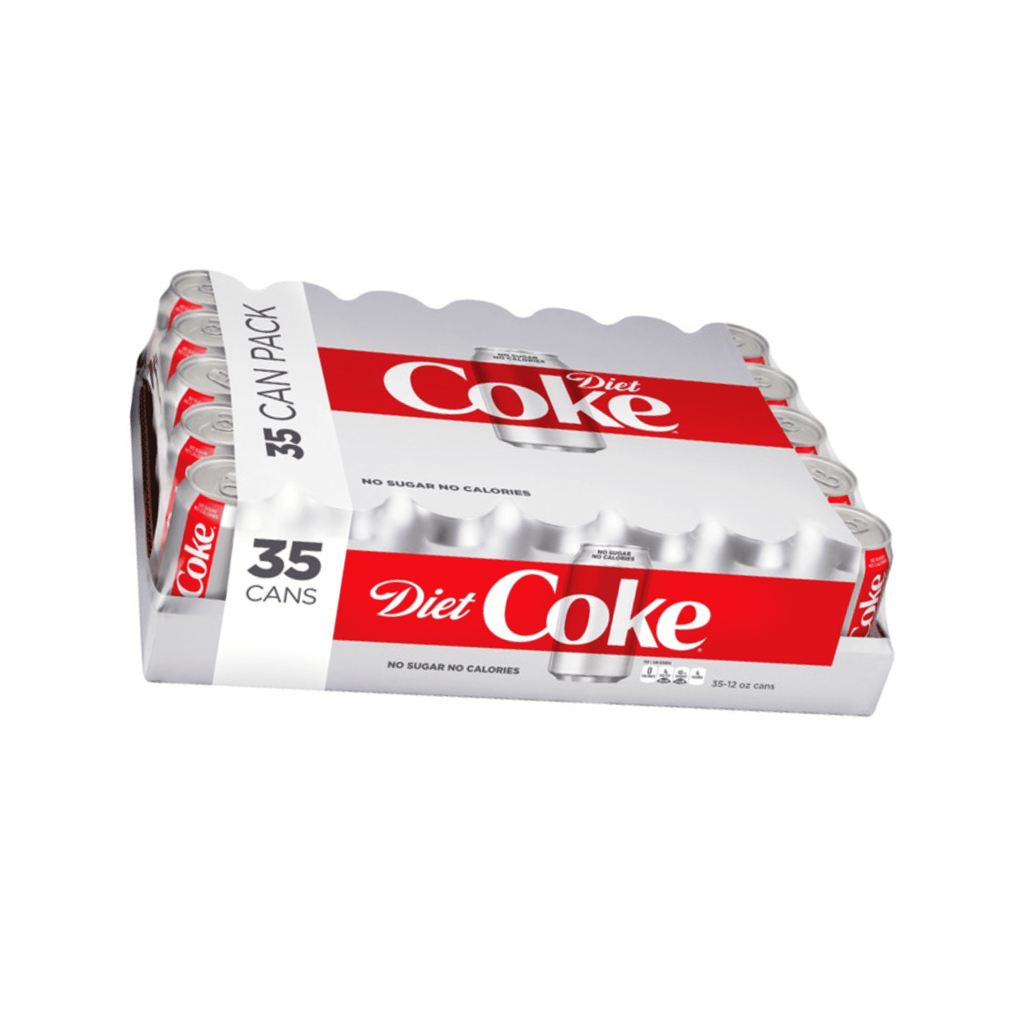 Diet Coke Zero Sugar Soda Soft Drink, 35 Pack Cans (12 fl oz Each)