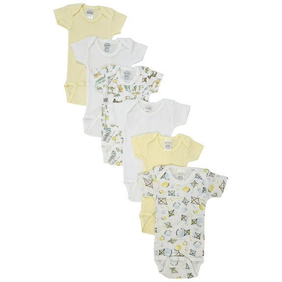 Unisex Baby 6 Pc Bodysuits