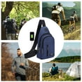 thumbnail image 2 of Sling Bag for Women & Men - Crossbody Chest Bag with USB Charging Port, Lightweight Sling Backpack for Travel, Hiking, Work & Daily Use, 2 of 6