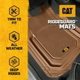 thumbnail image 2 of Cat® TerrainGuard™ Heavy-Duty 3-Piece All-Weather Rubber Floor Mats for Car, Beige, 2 of 7