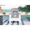 thumbnail image 4 of Suncast Adirondack Chair with Storage – Multi-Wall Resin, Outdoor Patio – Dove Gray/Ice Cube, 4 of 5