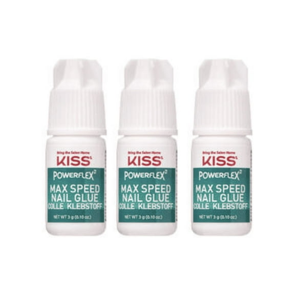 KISS Maximum Speed Nail Glue BK135 (3 piece)