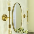 thumbnail image 5 of Javell Oval Metal Wall Mirror 30" x 20" - Brushed Gold, 5 of 5