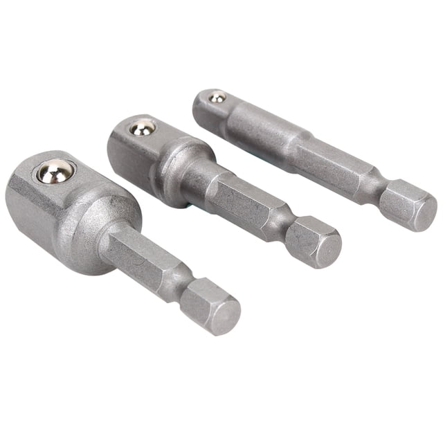 Prise de Perceuse à Impact, 3 Pcs Adaptateur de Perceuse, Prise Hexagonale Testée Professionnellement