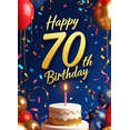 thumbnail image 4 of Happy 70th Birthday Banner Party Supplies Birthday Decorations Backdrop Celebration Background Photography Props Birthday Party Decor, 4 of 8