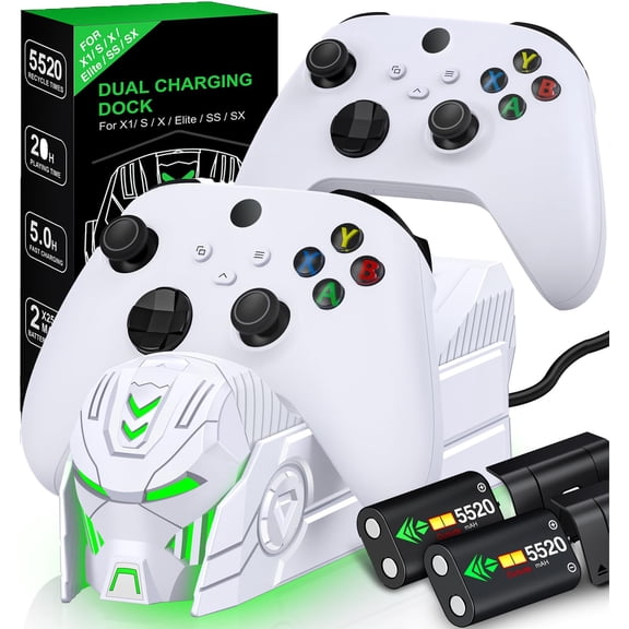 [ Estación de Carga para Controlador Xbox CYOYPPY con Doble Batería de 5520mWh ]