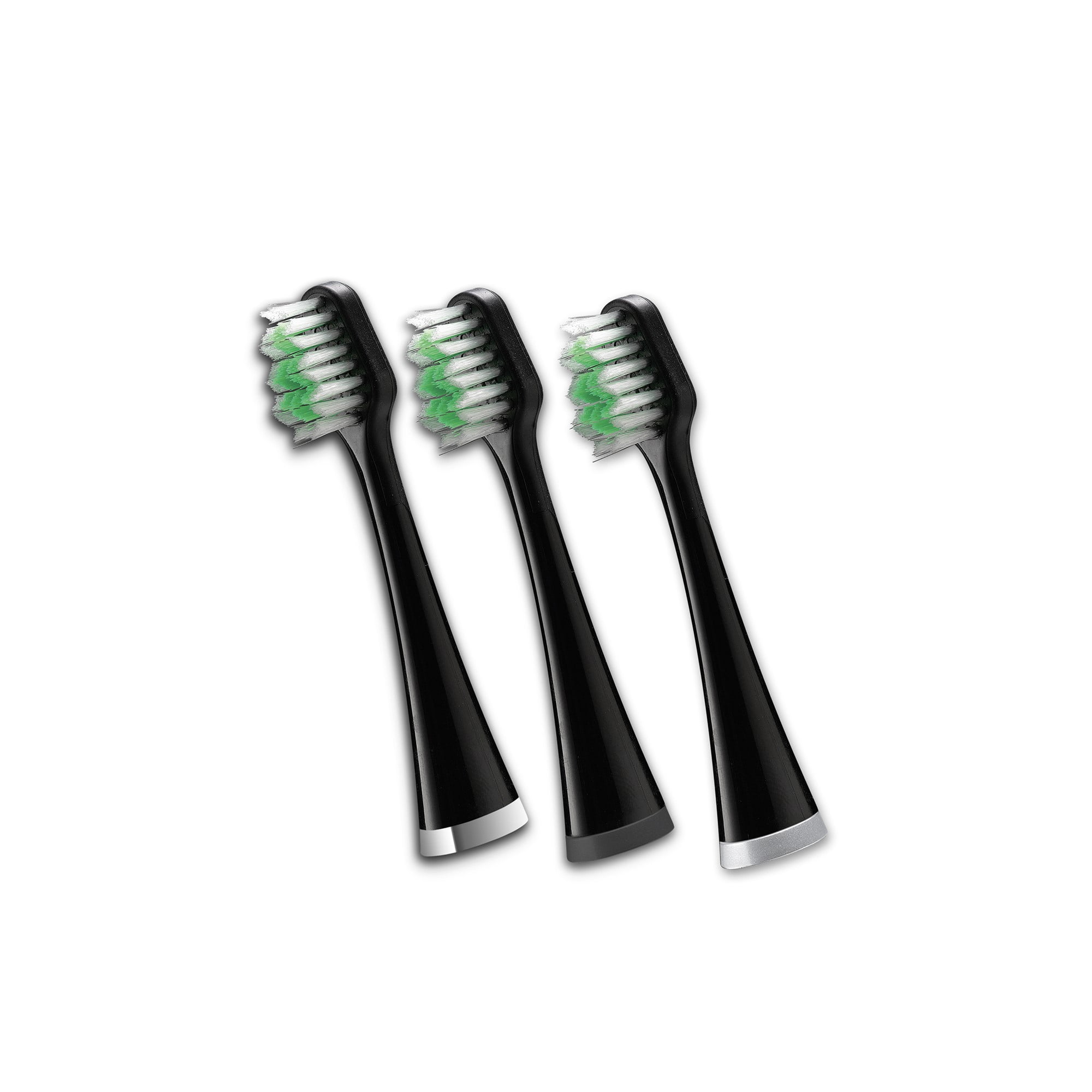 Waterpik Replacement Triple Sonic Brush Heads STRB-3WB Black, 3 Count - Walmart.com