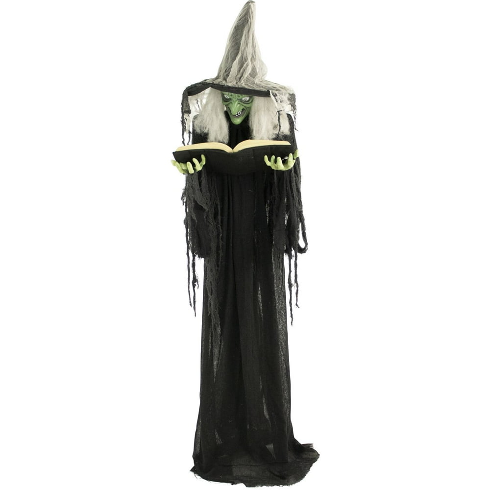 Haunted Hill Farm LifeSize Animatronic Witch Indoor/Outdoor Halloween Decoration Lightup