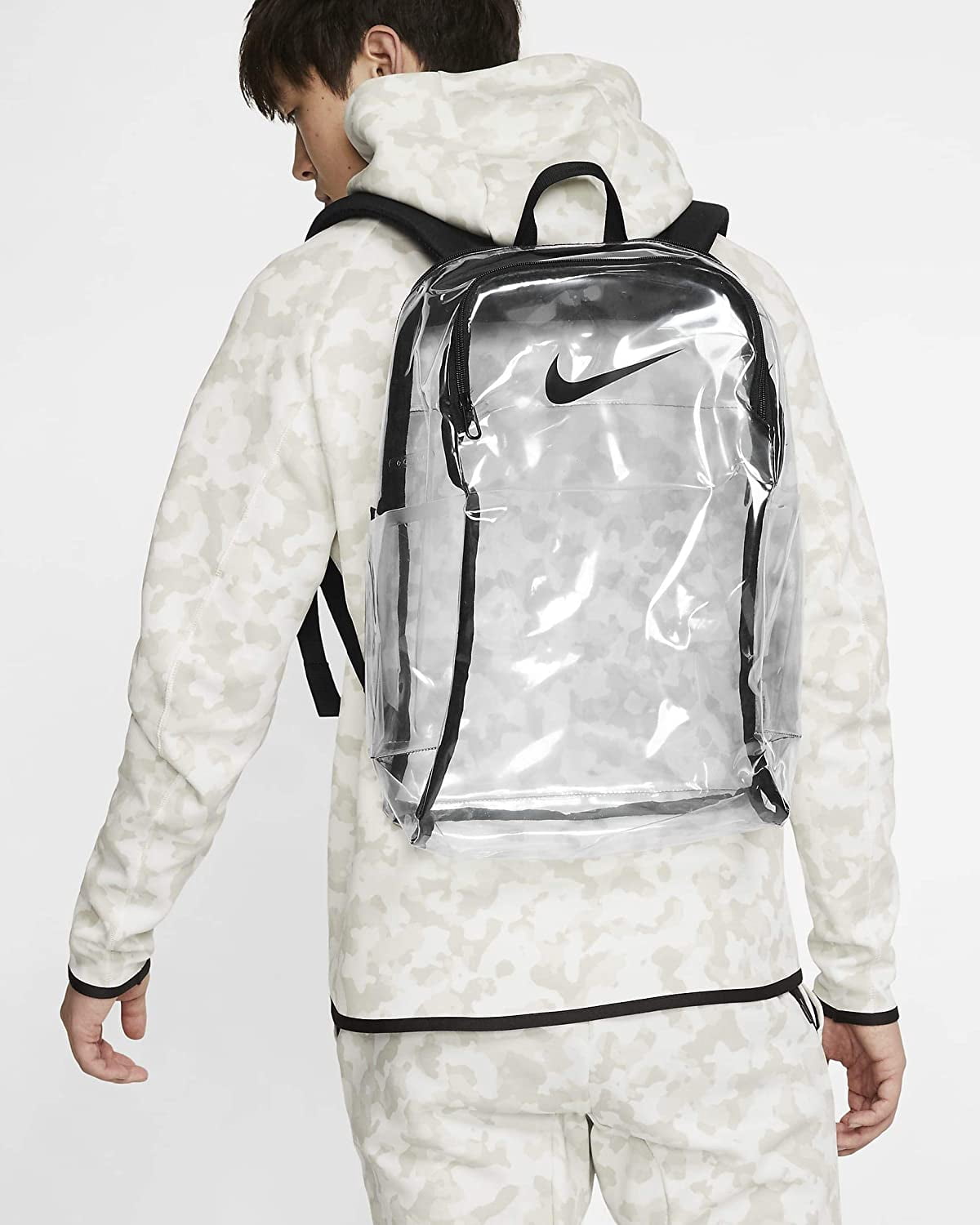 transparent backpack nike