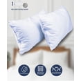 thumbnail image 4 of Almohadas 2 Pack Estándar Microfibra Firmeza Media Modelo Blanco, 4 of 4