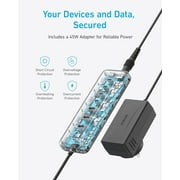 Anker USB C Hub, 8-in-1 5Gbps Data Hub, USB Splitter with 3 USBA and 4 USBC Ports, 100W PD-in, 2-in-1 USB-Connector