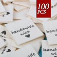 thumbnail image 5 of Custom Fabric Labels for Clothing - 5pcs Cotton Tags for Handmade Crafts Costumes Textiles with Love Design, 5 of 5