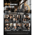 thumbnail image 3 of Keppi Fitness Foldable Adjustable Weight Bench, 1200 lb Capacity, Removable Foot Catch, 3 of 9