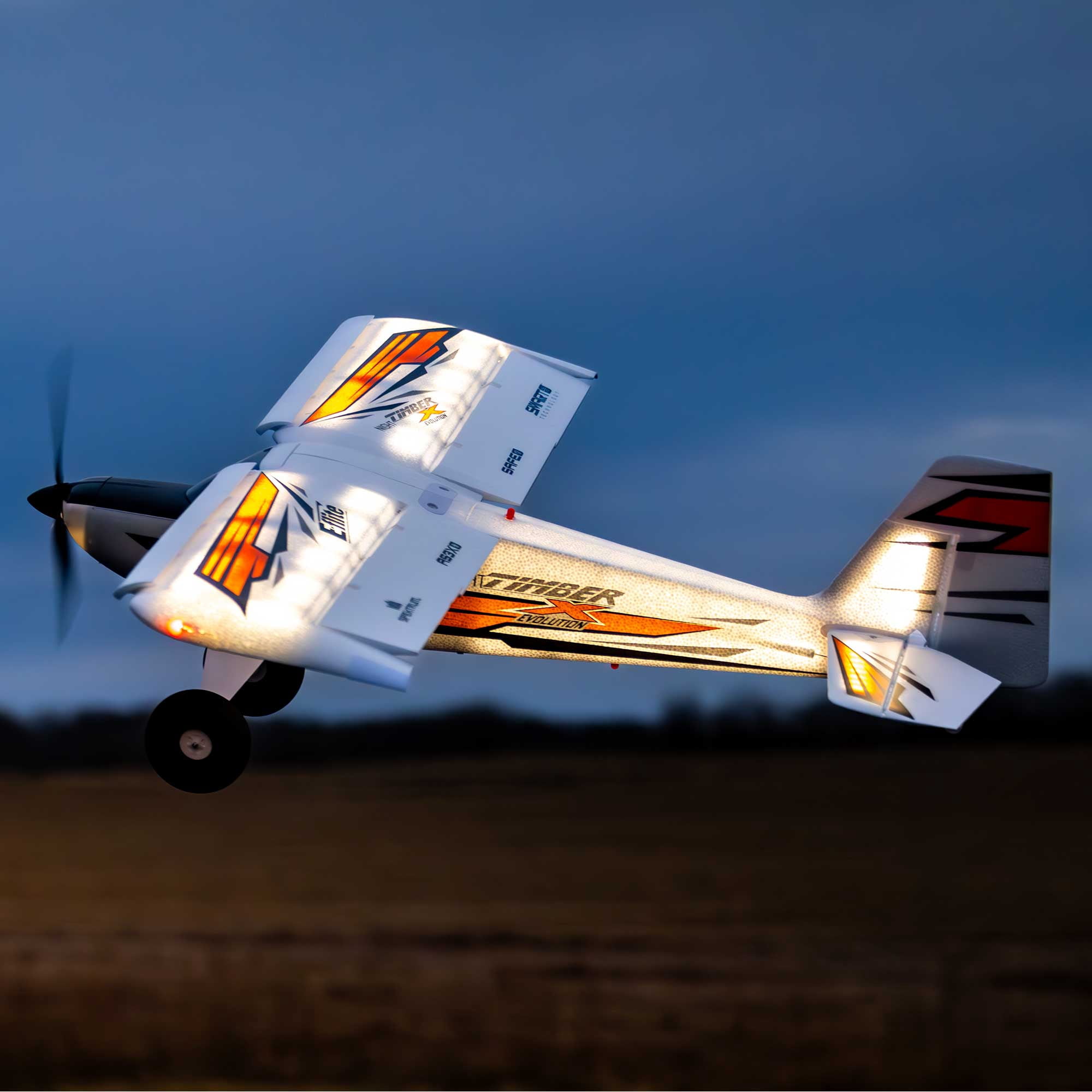 E-flite Night Timber X Evolution 1.2m BNF-Basic with AS3X and SAFE Select EFL013850 RC Sport Airplanes