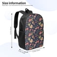 thumbnail image 2 of Disketp Flower School Backpack, Lightweight Basic Middle School Bookbags 17 Inch Casual Daypack for Student College, Travel or Outdoor, 2 of 6