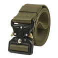 thumbnail image 1 of Cinturón elástico Cinturón de nailon con hebilla multifuncional para exteriores (verde militar) Ehuebsd Para Estrenar, 1 of 9