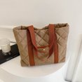 thumbnail image 4 of Bolso de mano de gran capacidad con línea de bordado de diamantes de alto valor, nuevo estilo de otoño e invierno 2025, bolso de hombro para viajeros moderno y versátil, 4 of 5