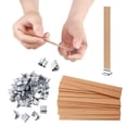 thumbnail image 3 of 100 Mechas de Madera para Velas, 13 X 1,3 X 0,1 cm, Naturales, con Recortador para Manualidades., 3 of 5