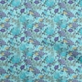 thumbnail image 1 of oneOone Cotton Cambric Aqua Blue Fabric Florals Diy Clothing Quilting Fabric Print Fabric By Yard 42 Inch Wide, 1 of 5