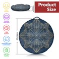 thumbnail image 5 of Round Meditation Cushion, 22" Dutch Velvet Floor Pillow with PP Cotton Filling for Yoga, Zen, Reading, and Floor Seating, Boho Print, 5 of 5