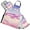 Aircraft Flying in Sky, variant on Starry Sky and Planet 5 Pcs Kitchen Set Heat Resistant Oven Mitts and Non-Slip Pot Holders with Adjustable Cooking Apron