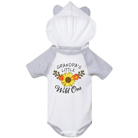 

Inktastic Grandpa s Little Wild 1 with Beautiful Sunflower Gift Baby Boy or Baby Girl Bodysuit