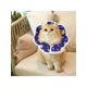 thumbnail image 1 of Protective Adjustable Pet Cone Collar for After Surgery, Lightweight Elizabethan Collar for Cat Kitten Prevent from Licking Wounds, Not Block Vision, 1 of 5