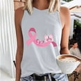 thumbnail image 2 of VKOYWKM Tank Tops for Women Pink Ribbon Graphic Breast Cancer Awareness Tank Top Sleeveless Crew Neck Fight Cancer Shirts Inspirational Tank Tops, 2 of 5