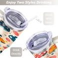 thumbnail image 5 of 40 OZ Mushroom Tumbler Gifts for Women Men Birthday Coffee Cup Gifts for Boyfriend Insulated Stainless Steel Coffee Mug with Handle, 5 of 7