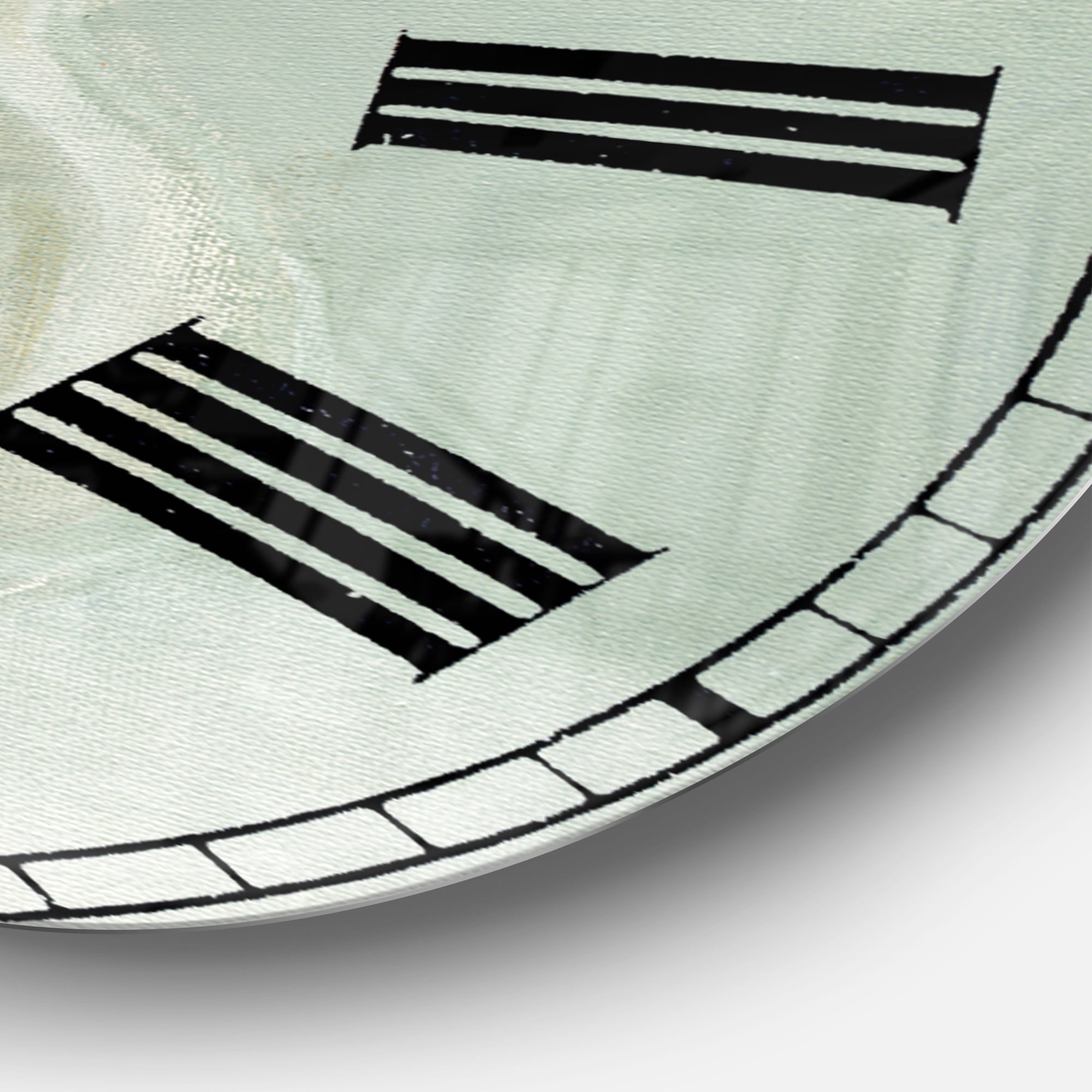 Designart 'Pastel Bath IV' Farmhouse wall clock