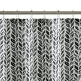 thumbnail image 4 of Mainstays Braid 13 Piece Shower Curtain and Hook Set, 72 x 72, Black/White, 4 of 6