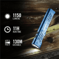 thumbnail image 2 of COAST 31102 Slayer Pro Rechargeable Flashlight 1150 Lumens USB C IP67, 2 of 11
