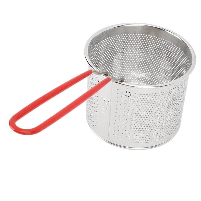 Cesta Para Patatas Fritas De Acero Inoxidable Resistente A Altas Temperaturas, Cesta Redonda Multifuncional Para Freír, Herramienta Para Cocinar Patatas,