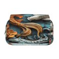 thumbnail image 2 of Kdxio Colorful Koi Fish Art for Double Compartment Pen Case Oxford Organizer with Zipper Pockets for Students Artists, 2 of 7