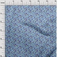 thumbnail image 3 of oneOone Cotton Silk Light Blue Fabric Asian Suzani Diy Clothing Quilting Fabric Print Fabric By Yard 42 Inch Wide, 3 of 5