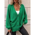thumbnail image 3 of Women's Long-Sleeve Crewneck Sweater Hollow Cable Knit Pullover Sweaters, 3 of 5