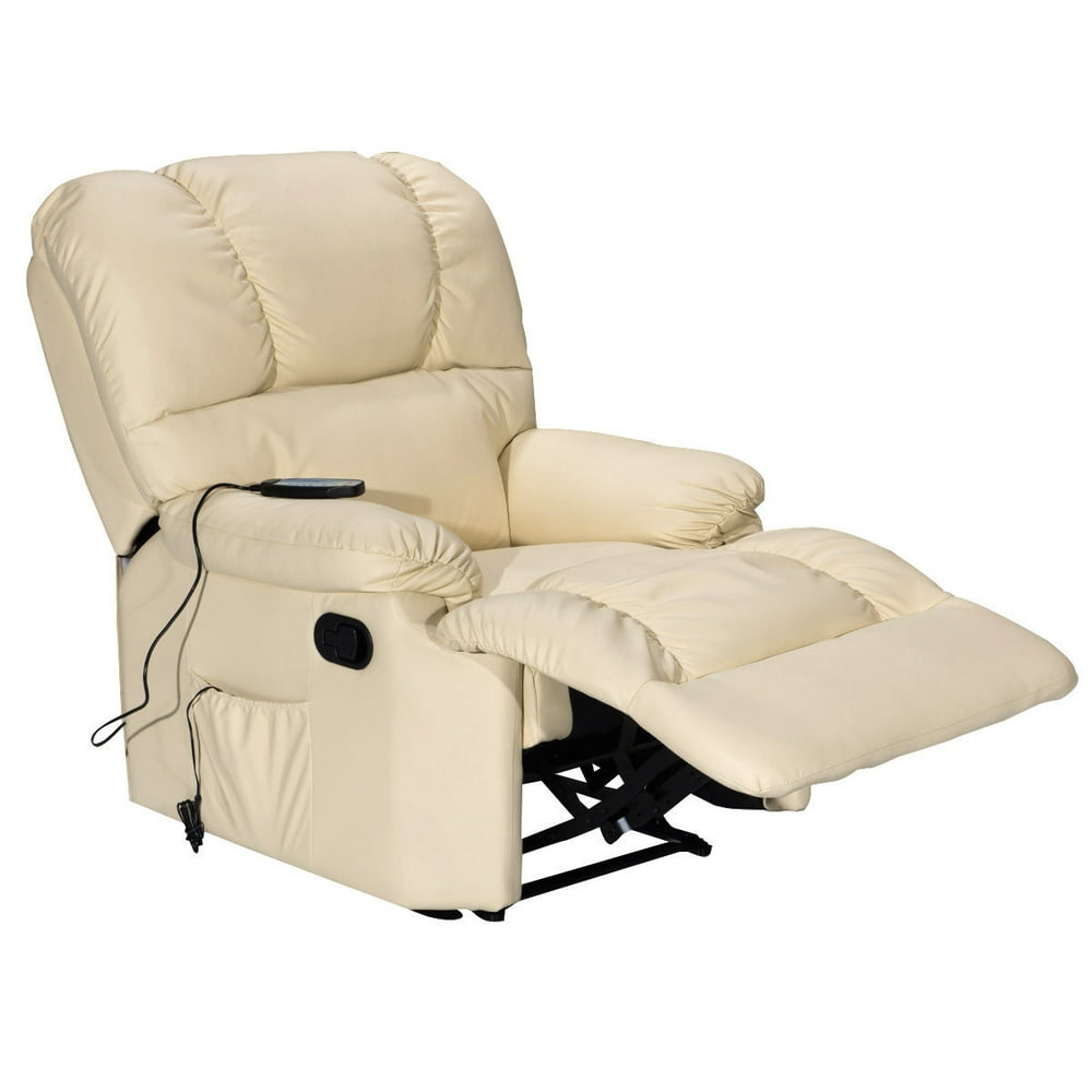 Goplus Recliner Massage Sofa Chair Deluxe Ergonomic Lounge Heated W