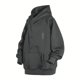 thumbnail image 3 of MHFRRA Sudadera con Capucha de Cuello Alto Retro para Hombre, Sudadera Holgada, Ropa de Calle, Jersey de Hip Hop, Chaqueta con Capucha Informal de Manga Larga para Otoño E Invierno Gris, 3 of 3